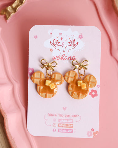 Brincos Mickey Waffle