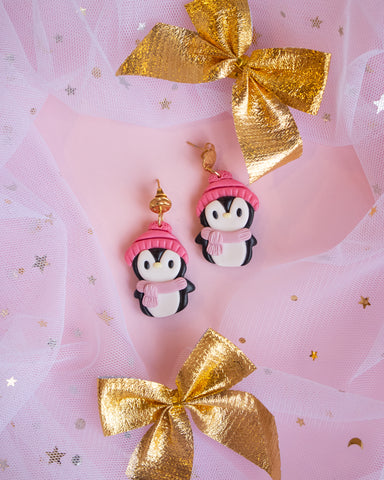 Brincos Cozy Penguin