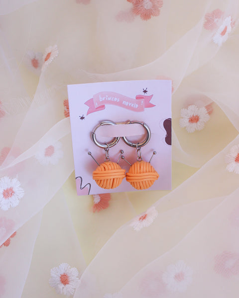 Brincos Novelo – Edição Especial Maii Handmade x Wohana Shop