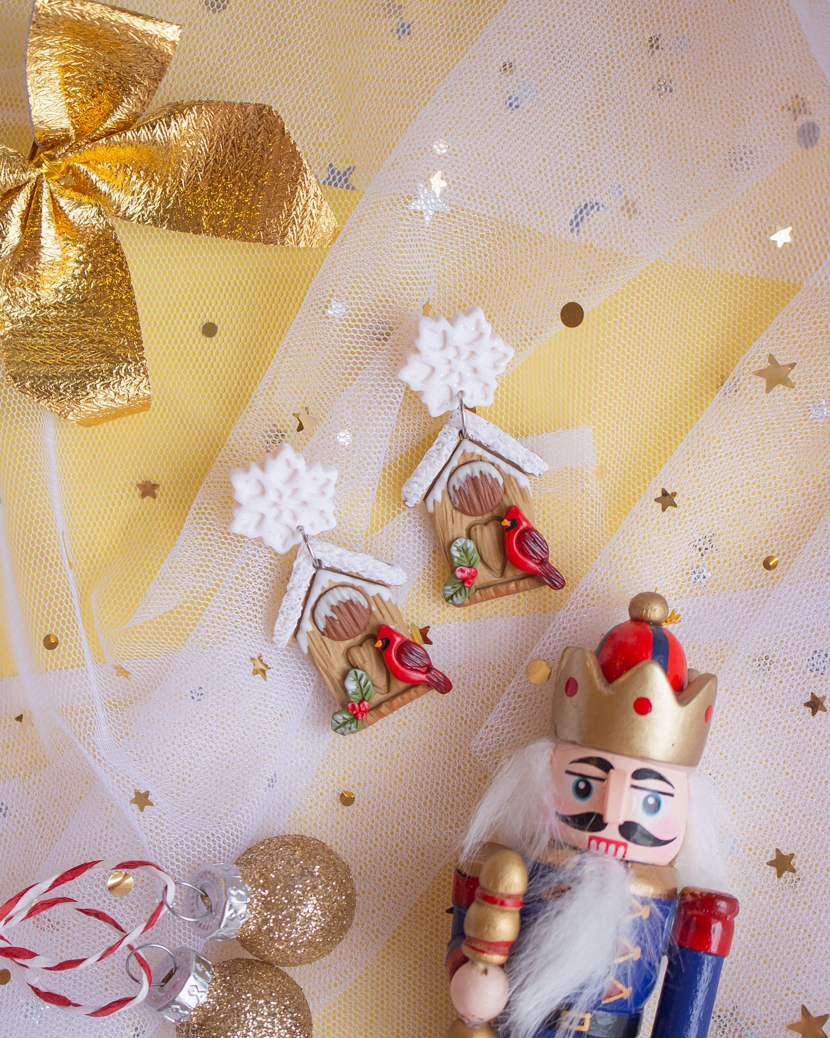 Brincos Red Cardinal