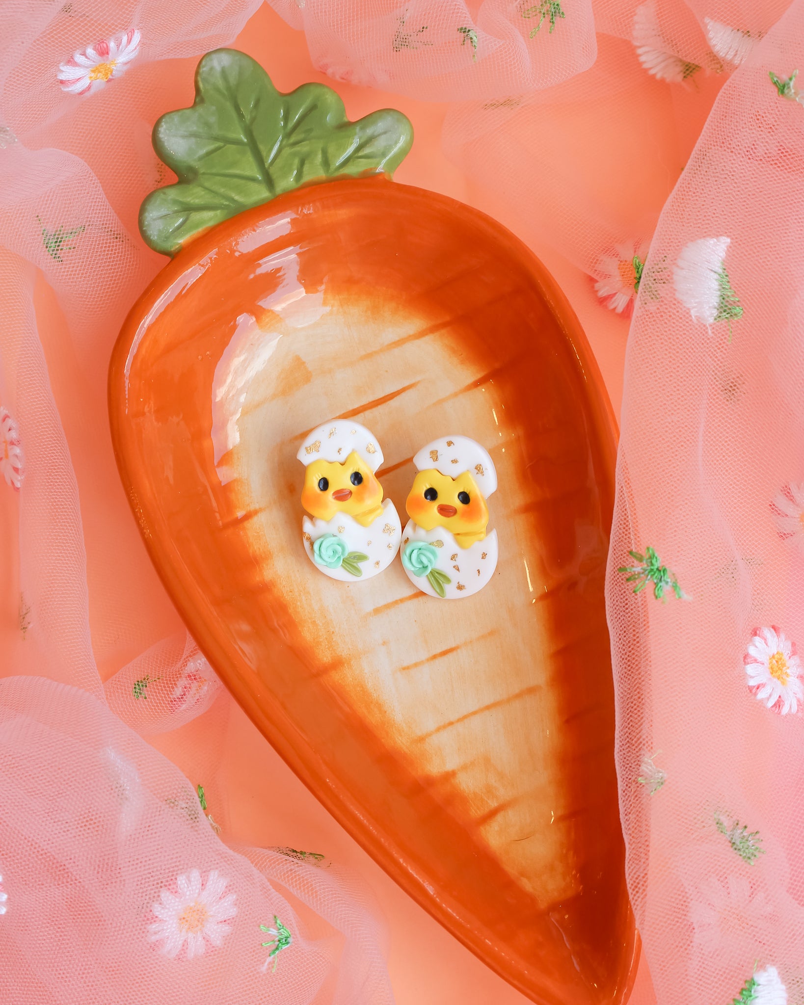 Brincos Floral Chick