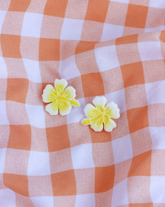 Brincos Flor Hibisco
