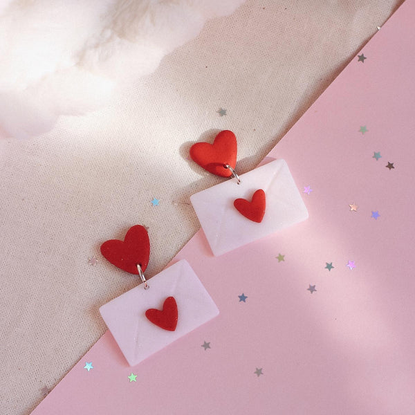 Brincos Cartas de Amor